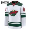 Barn Ishockey Minnesota Wild tröja med eget tryck Fanatics Premium 2024-25 Vit Borta